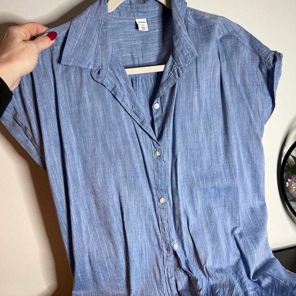 Old Navy denim blouse